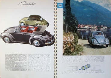 Volkswagen Käfer Modellprogramm 1957 Reuters Automobilprospekt (1703)
